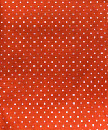Mund-Nasenbedeckung orange-weiße Punkte