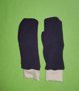 Handschuhe Strick lila/pastellrosa lang Gr. 2