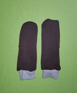 Handschuhe dunkelbraun/grau lang Gr. 1