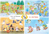 Set aus 4 Kinderpuzzles