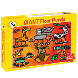 Bodenpuzzle "Fröhliche Tiere"