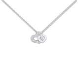 Collier double coeurs