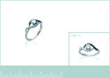 Bague argent et oxydes