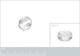 Bague plume de paon