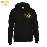 K9 Pullover mit Kapuze-schwarz