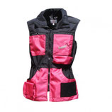Weste schwarz-pink
