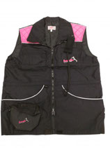 Weste Bonak schwarz-pink