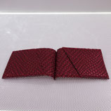 Porte-cartes sécurisé (simili) écailles rose foncé