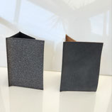 Etui carte-grise (simili), gris pailleté ou noir