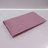Porte-chéquier (simili), grainé rose clair