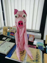 Marionnette cochon grande taille, pour spectacle ( pas un jouet)pour marionnettistes ou conteurs