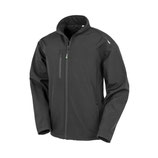 Recycled 3-Layer Printable Softshell Jacket - Black