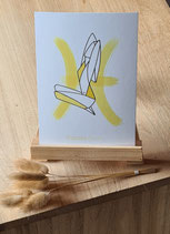 Lot de trois cartes : les Signes d'eau