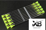 Carbon-Dart mit Stahlspitze ,625" - 20 Stück! Fluoreszierend - UFO! - 20 Stück