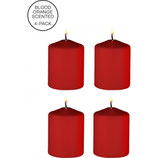 Velas rojas baja temperatura bajas