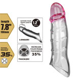 Funda trasparente con extensor