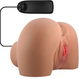 Vagina +ano vibrador 18cm