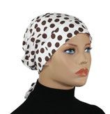 Sommermütze Tupfen weiß braun Pretty