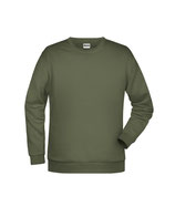 Men Basic Sweat Olive