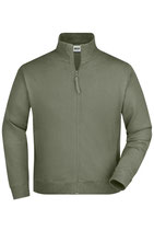 Herren Sweatjacke BIO Baumwolle Olive