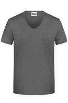 BIO T-Pocket V Neck Shirt Herren