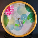 幻想時計・睡蓮とカエル