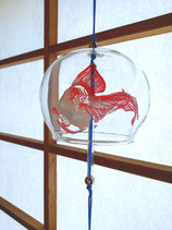 金魚風鈴「琉金」更紗レーザーカット版