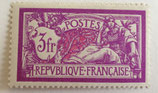 N°240 3 f. lilas et carmin, type Merson