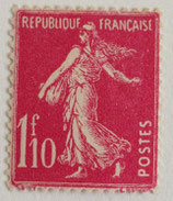 N°238 1 f. 10 rose, type semeuse fond plein