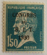 N°265  1 f. 50 bleu, congrès du BIT 1930