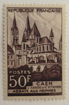 N°917 50 f. brun-noir, Abbaye aux Hommes de Caen