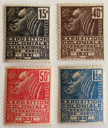 N°270/273 exposition coloniale 1931