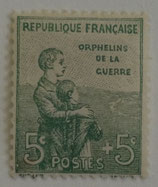 N°149 5 c.+5 c. vert, orphelins de la Guerre