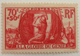 N°423 70 c. +50 c. rouge, A la gloire du génie militaire