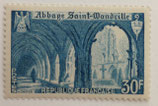 N°888 30 f. bleu-clair, Abbaye de St. Wandrille