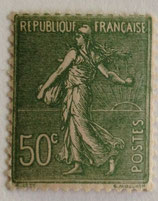 N°198 50 c. olive, type semeuse