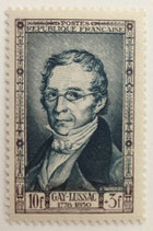 N°893 10 f. +3 f. bleu-vert, Gay-Lussac
