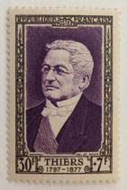N°935 30 f. +7f. violet, Adolphe Thiers