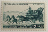 N°919 12 f. +3 f. vert, Journée du Timbre