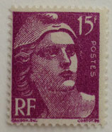 N°724 15 f. lilas-rose, Marianne de Gandon
