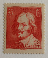 N°306  75 c. rouge-brique, Jacques Callot