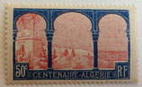 N°263  50 c. bleu et rose, centenaire de l'Algérie