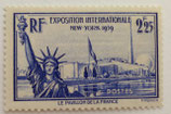 N°426 2 f. 25 outremer, Exposition internationale de New York