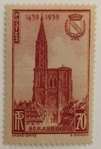 N°443 70 c. brun-rouge, Cathédrale de Strasbourg