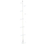 ANTENA VHF - 2,4 M - FIBRA ROSCA PVC. Ref: GLORA1206NYAUS