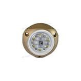 luz submarina bronce blanca/azul LEDs. de alta intensidad y bajo consumo.  Alojamiento de bronce.   Ref: LUM101141