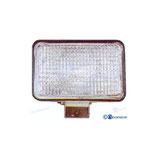 luz de cubierta rect. 12v.55w. Fabricada en policarbonato.  Soporte regulable. Bombilla: Halogen H3 12V 55W Medida: 175 x 115 x 88 mm    Ref: GS10162