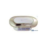 luz int/ext ovalada plata led blanco Fabricado en nylon negro y cubierta de acero inox pulido.    Ref: GS11409