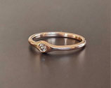Zierlicher 585  Rosegoldring mit Brillant