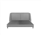 Cama matrimonial gris claro